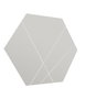 Hanah Home Saga - White Espejo Hexagonal MDF Blanco 70x60 cm